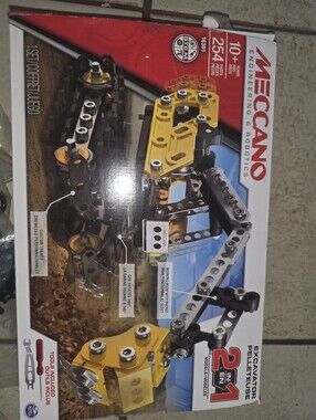 mecca Meccano 2-in-1 Excavator Builder Kit - NEW OPEN BOX